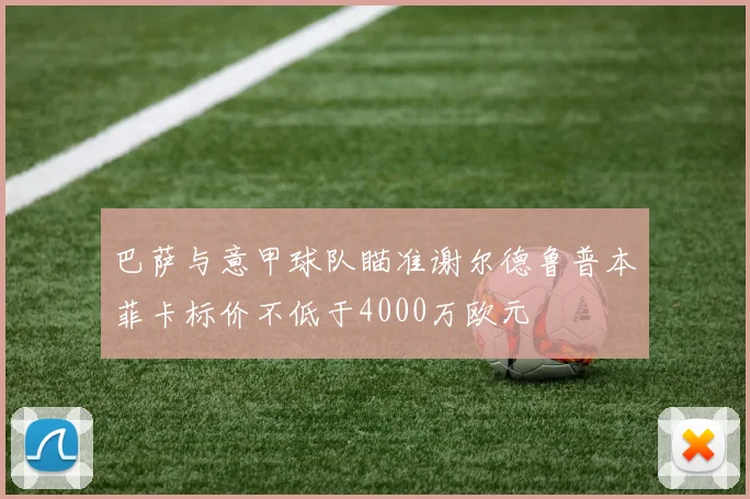 巴萨与意甲球队瞄准谢尔德鲁普本菲卡标价不低于4000万欧元